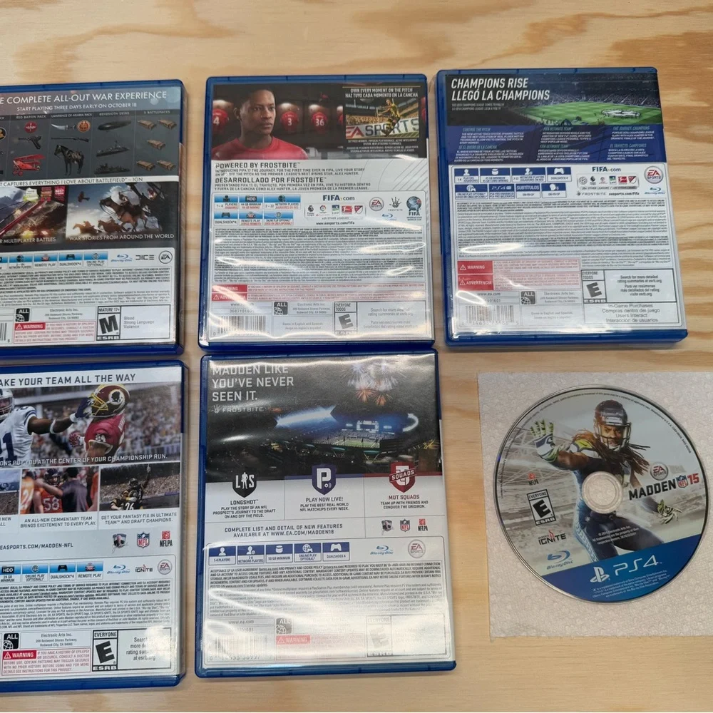 PS4 Sports Video Game Collection (6 discs) - Picture 2 of 3
